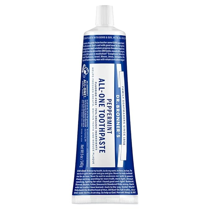6. Dr. Bronner's All-One Toothpaste (Peppermint)