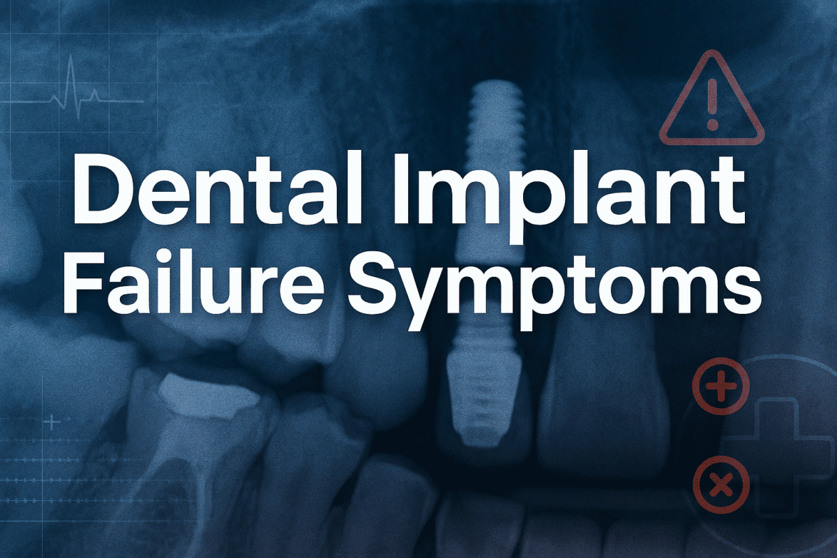 Dental Implant Failure Symptoms: Early Warning Signs Guide 2025