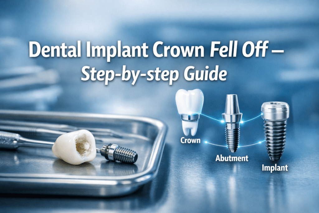 Dental Implant Crown Fell Off – Step-by-step Guide