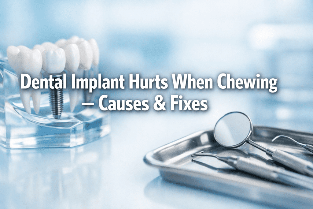 Dental Implant Hurts When Chewing – Causes & Fixes