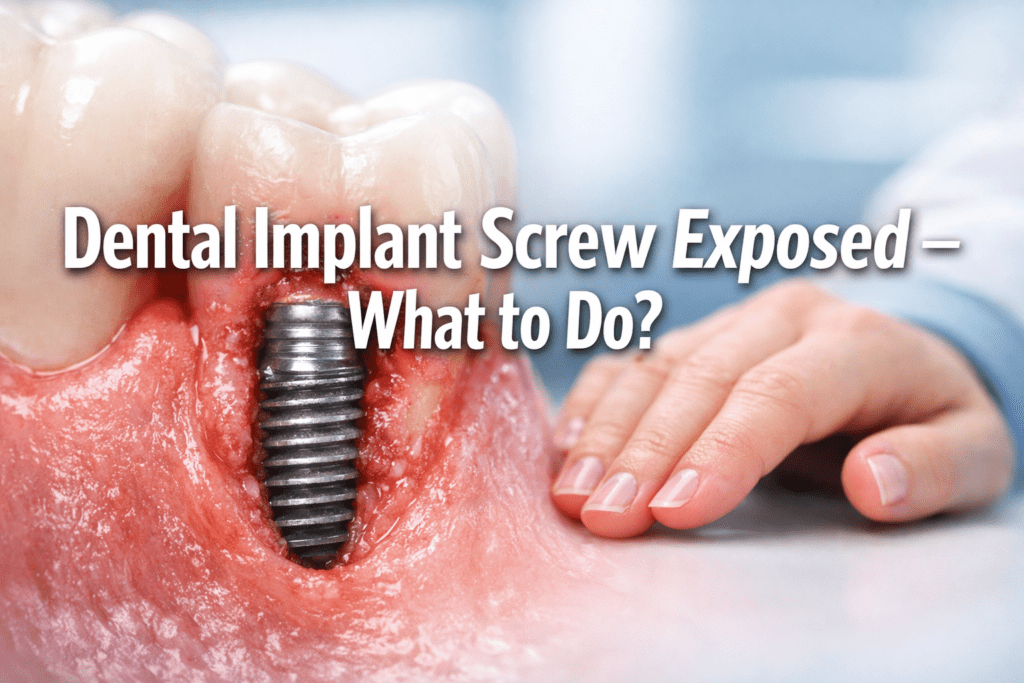 Dental Implant Screw Exposed – What to Do?