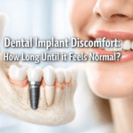 How long until a dental implant stops feeling weird or like a foreign object?