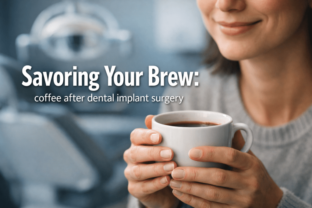 coffee after dental implant surgery