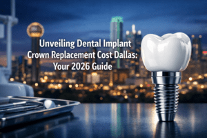 dental implant crown replacement cost dallas