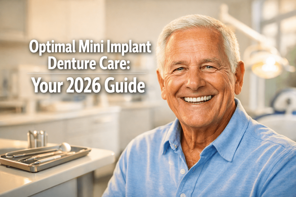 mini implant denture maintenance