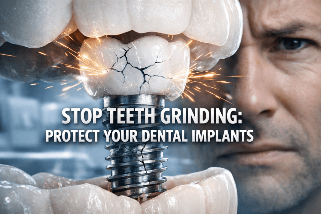 teeth grinding dental implant damage