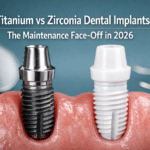 titanium vs zirconia implant maintenance