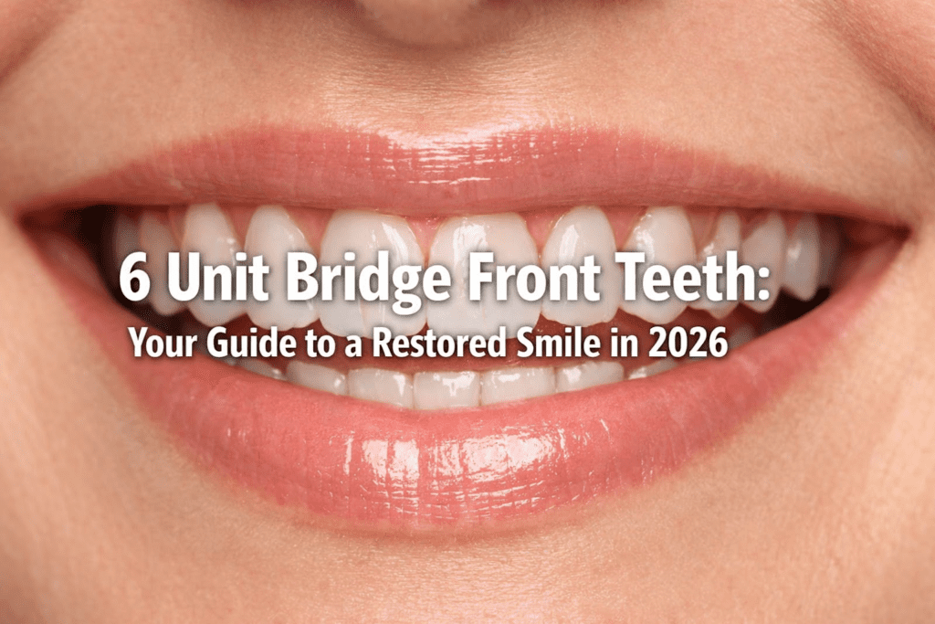 6 unit bridge front teeth