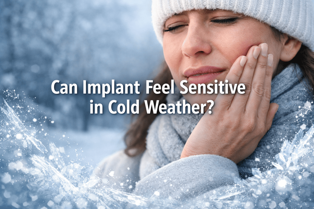 Can implant feel sensitive in cold weather
