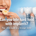 Can you bite hard food with implants