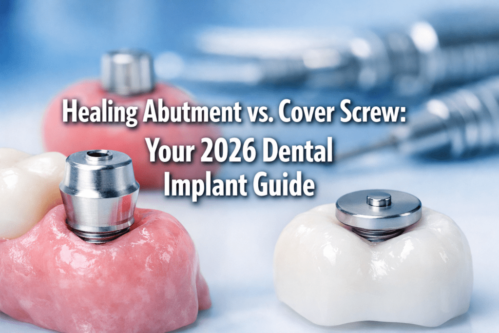 Healing abutment vs cover screw