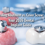 Healing abutment vs cover screw