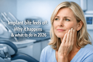 Implant bite feels off