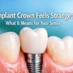 Implant crown feels strange