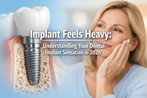 Implant feels heavy