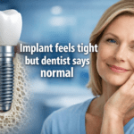 Implant feels tight but dentist says normal