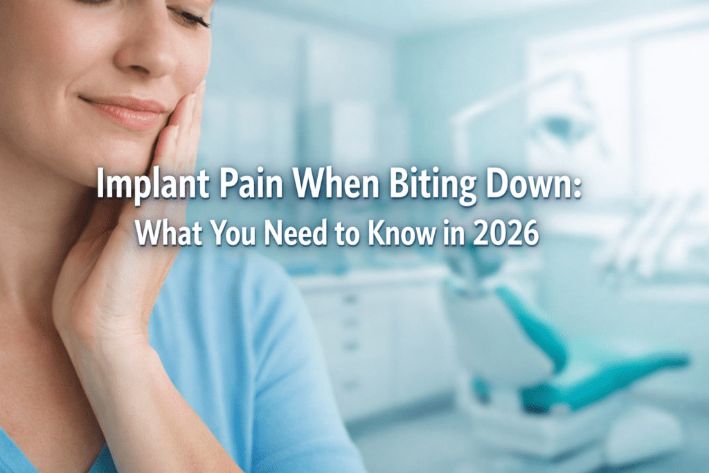 Implant pain when biting down