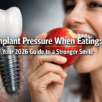 Implant pressure when eating