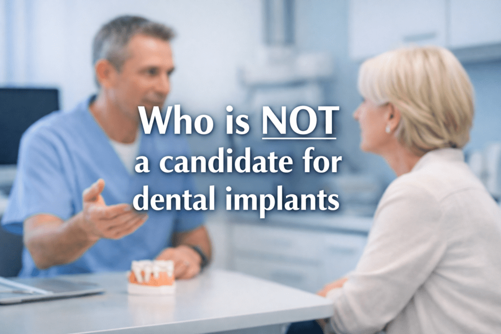 Who is NOT a candidate for dental implants