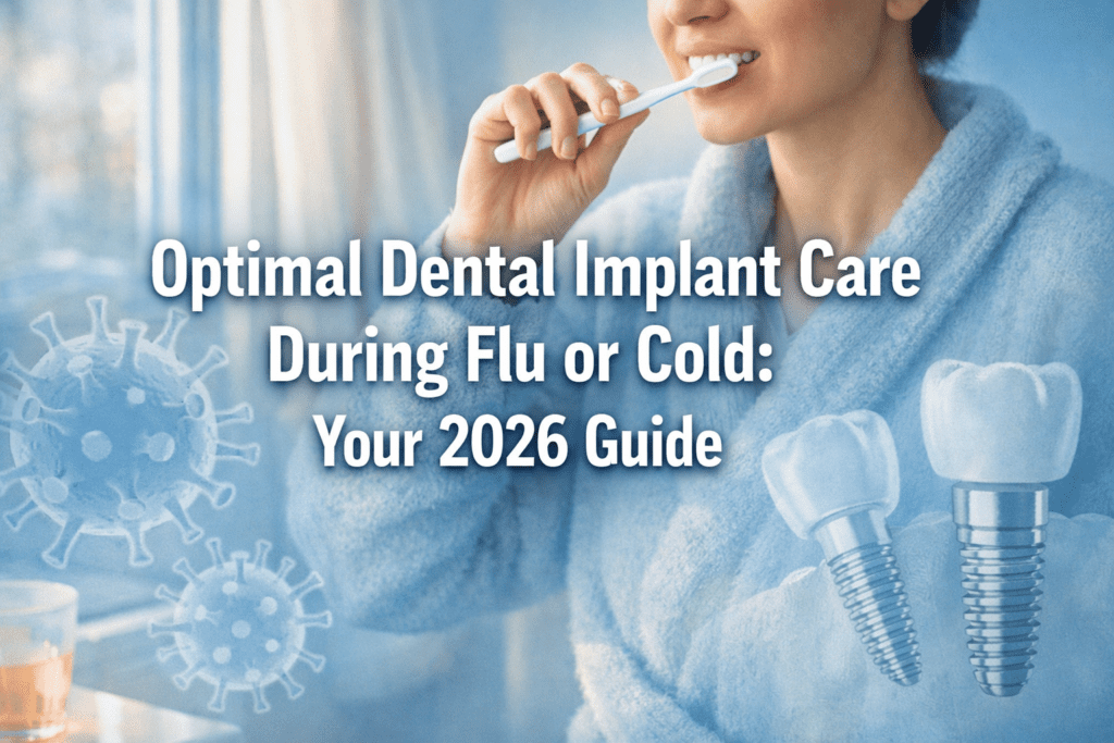 dental implant care during flu or cold