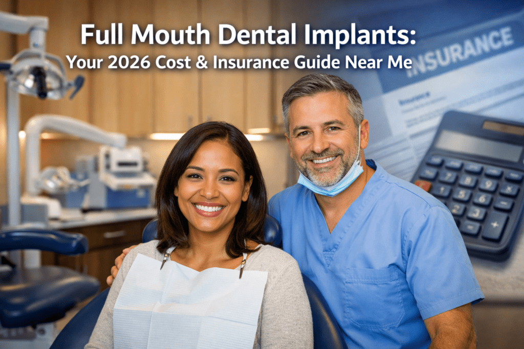 full mouth dental implants cost with insurance near me