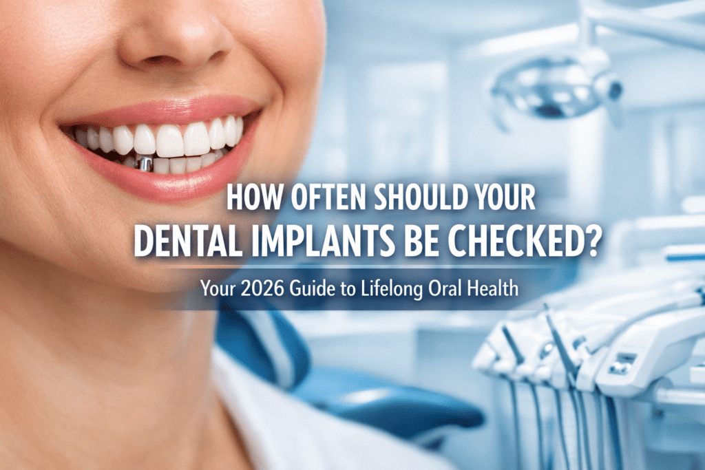 how often dental implants should be checked