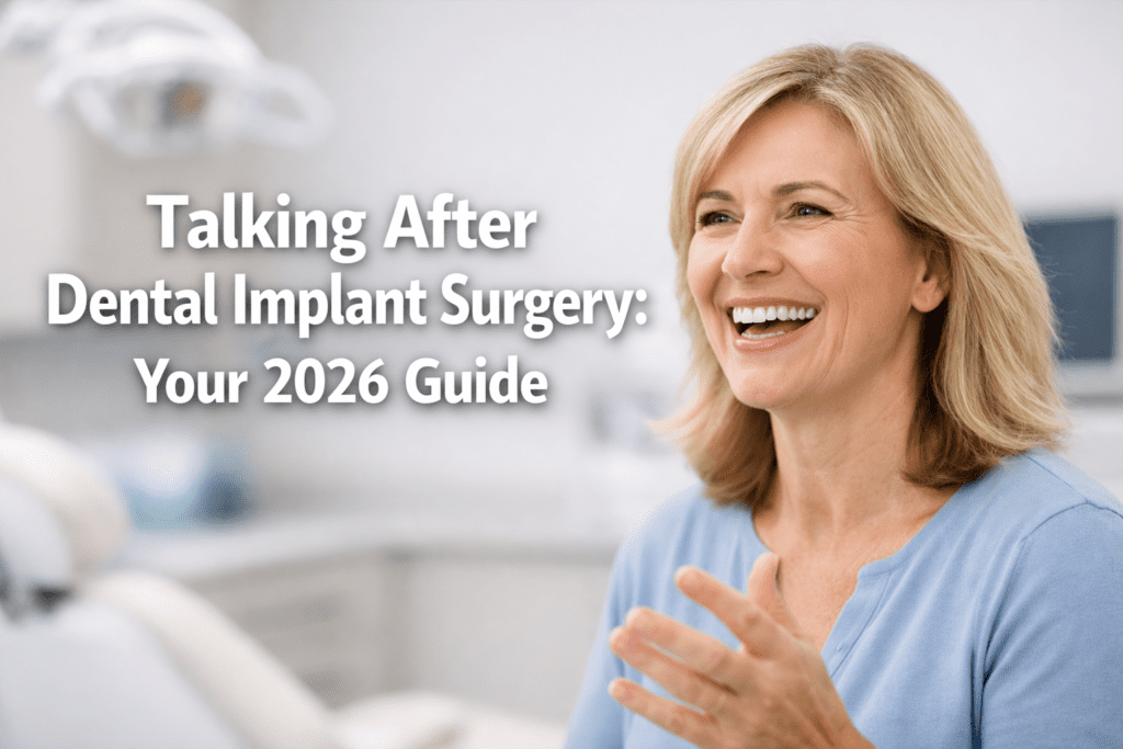 talking after dental implant surgery