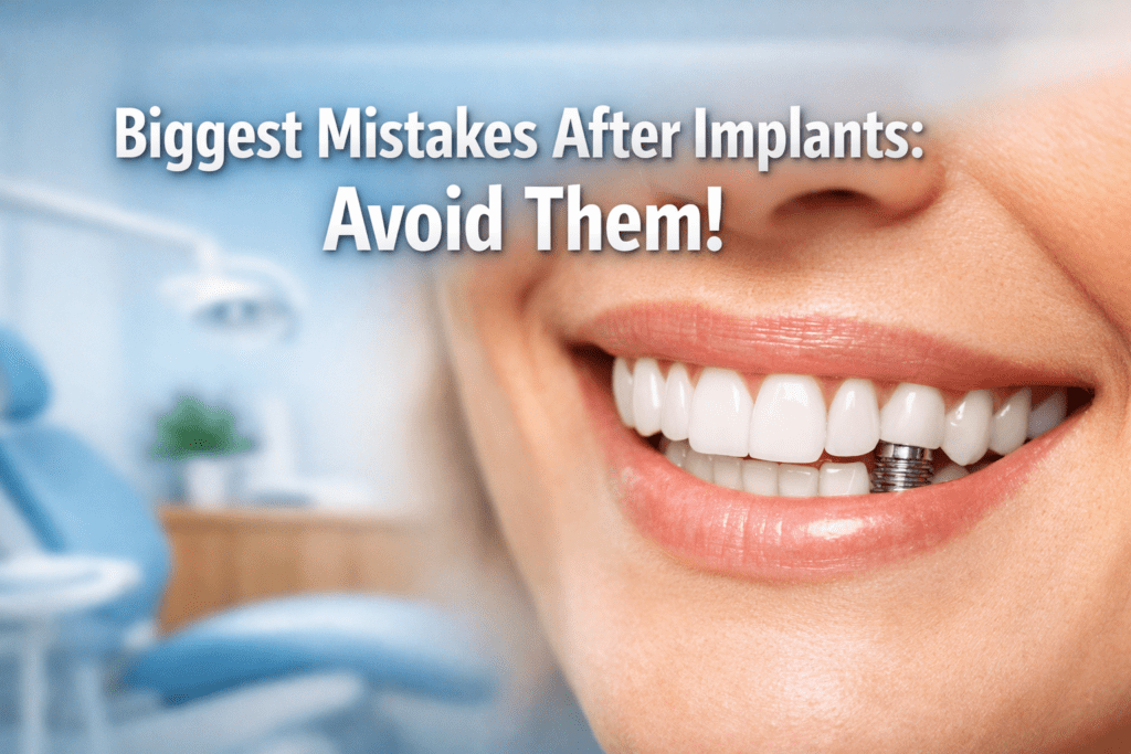 Biggest mistakes after implants
