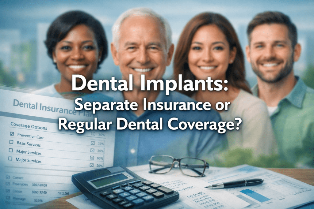 Do I need separate implant insurance or regular dental coverage?