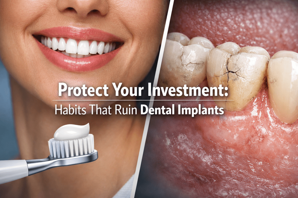 Habits that ruin implants