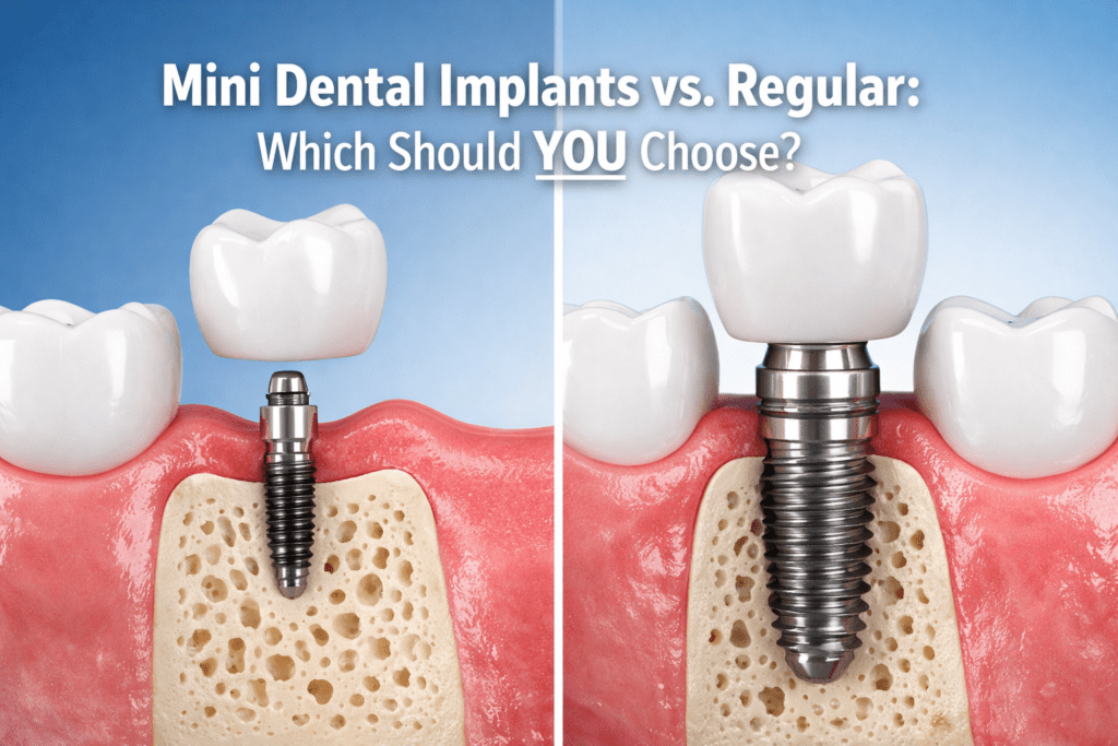 Mini dental implants vs regular implants: which should I choose?