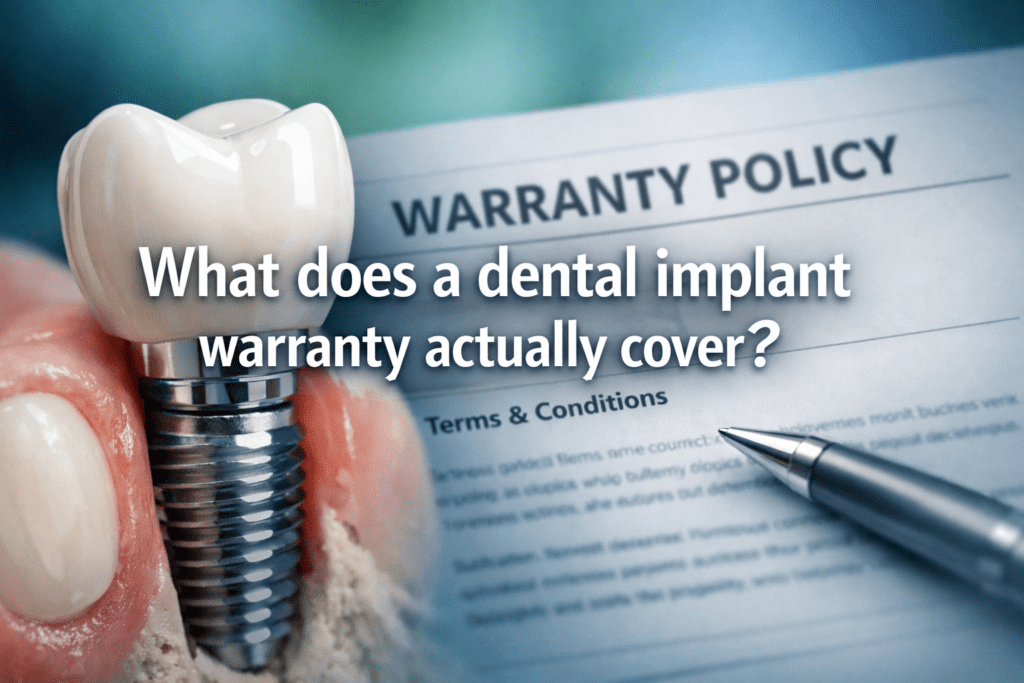 What does a dental implant warranty actually cover?