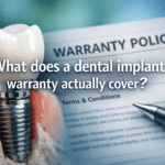 What does a dental implant warranty actually cover?