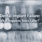 What happens if a dental implant falls out or fails years later?