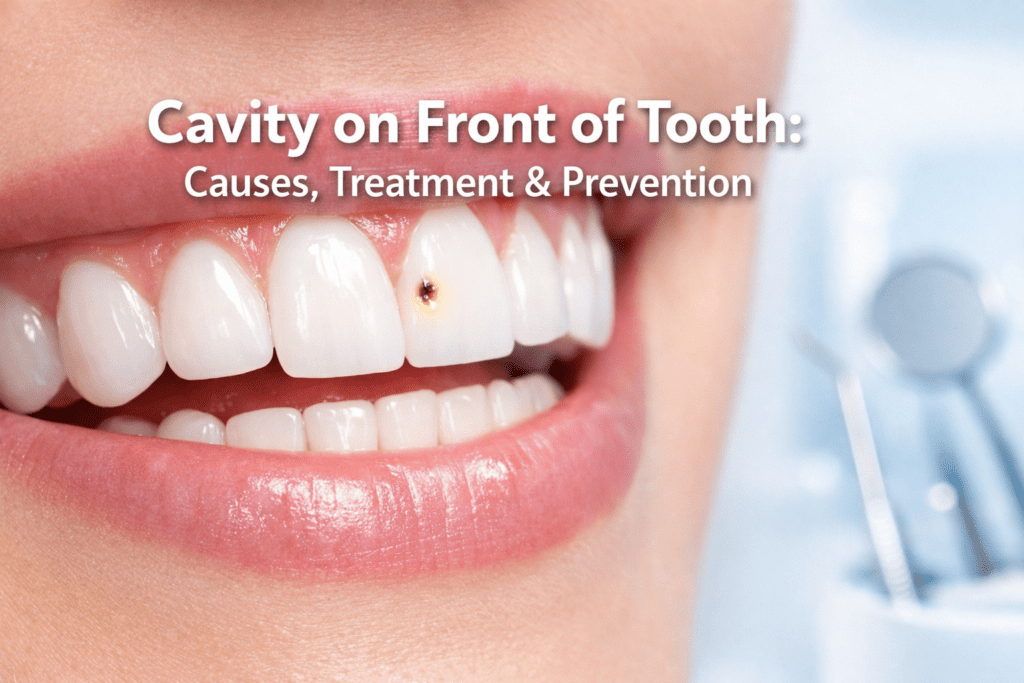 cavity on front of tooth