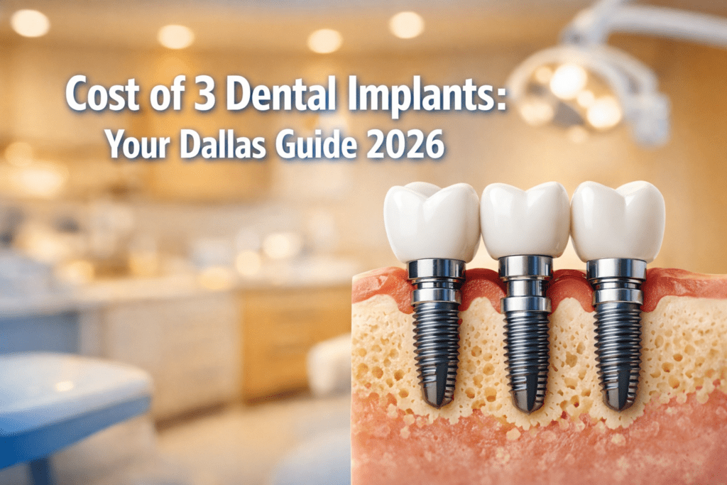cost of 3 dental implants