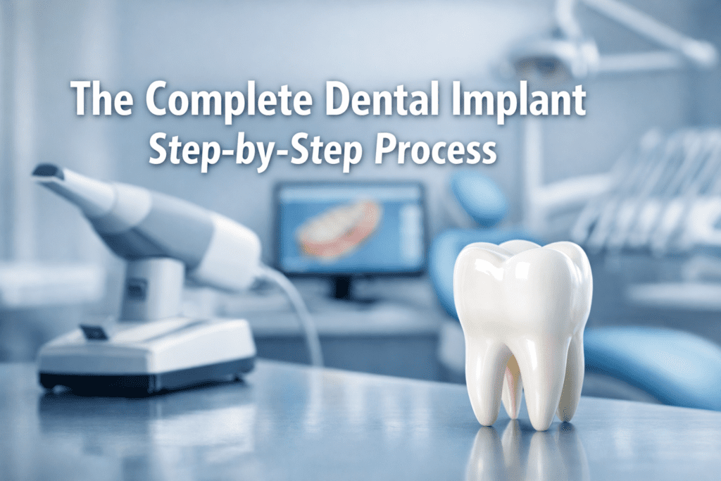 dental implant step by step process